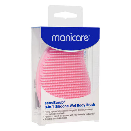 Manicare SensiScrub 3-In -1 Silicone Wet Body Brush