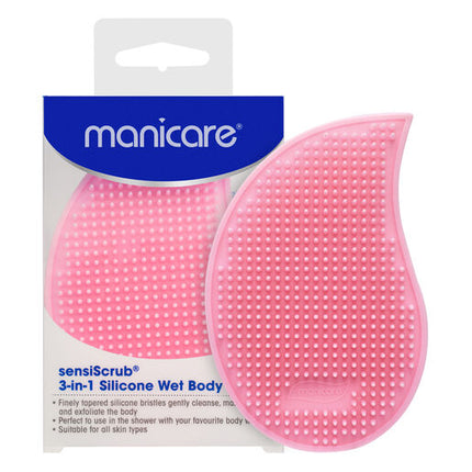 Manicare SensiScrub 3-In -1 Silicone Wet Body Brush