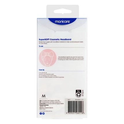 Manicare Supersoft Cosmetic Headband