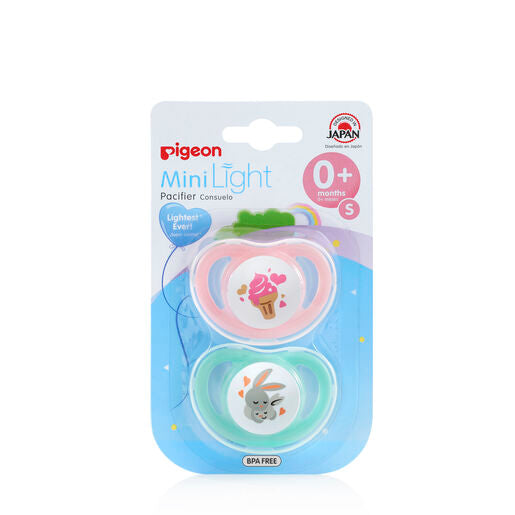Pigeon MiniLight Pacifier Small Twin Pack