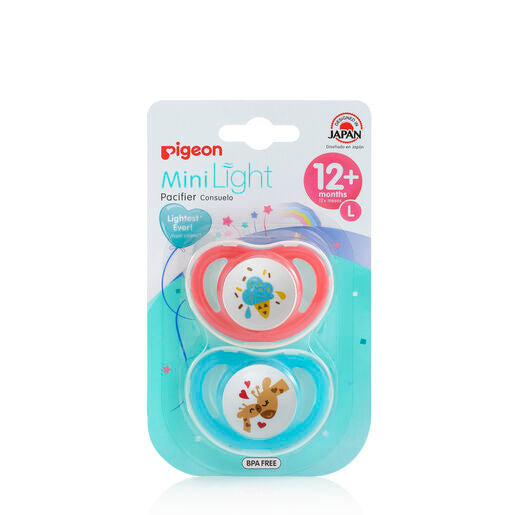 Pigeon MiniLight Pacifier Large Twin Pack