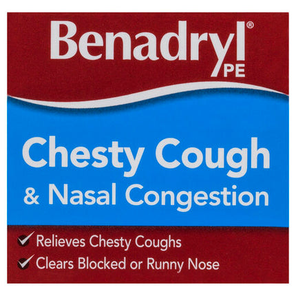 Benadryl PE Chesty Cough & Nasal Congestion Non Drowsy Berry Flavour 200mL