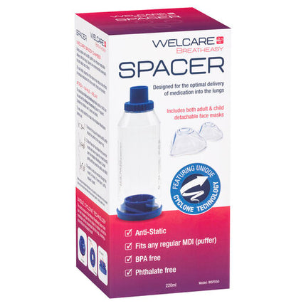 Welcare Spacer (with 1 Adult Mask and 1 Child Mask)