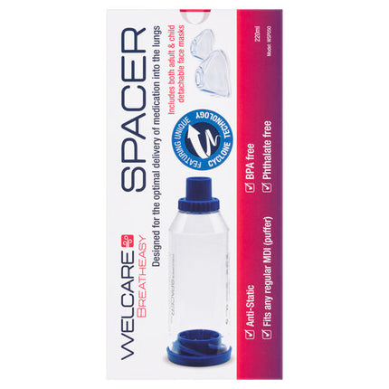 Welcare Spacer (with 1 Adult Mask and 1 Child Mask)