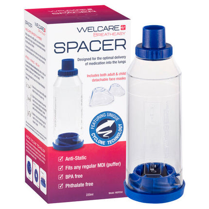 Welcare Spacer (with 1 Adult Mask and 1 Child Mask)