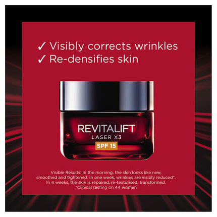 L'Oreal Revitalift Laser Spf15 Day Cream 50mL