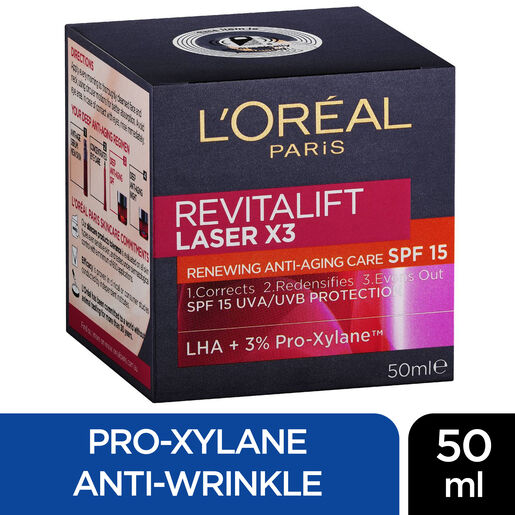 L'Oreal Revitalift Laser Spf15 Day Cream 50mL