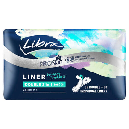 Libra Double 2 in 1 Thin Liners 25 Pack