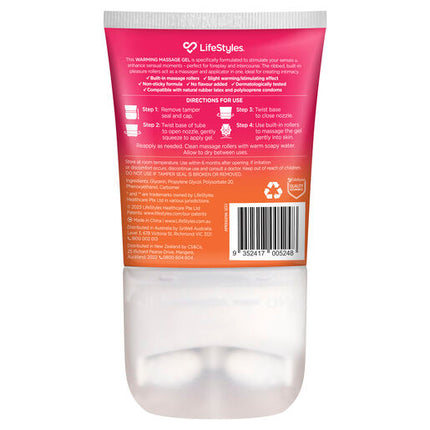 Lifestyles Bliss Warming Massage Roller Gel 120ml