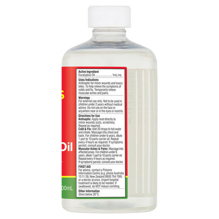 Bosisto's Eucalyptus Oil 500ml