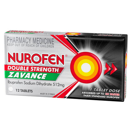 Nurofen Zavance Double Strength 512mg 12 Tablets