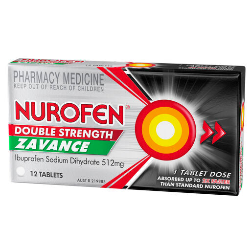 Nurofen Zavance Double Strength 512mg 12 Tablets