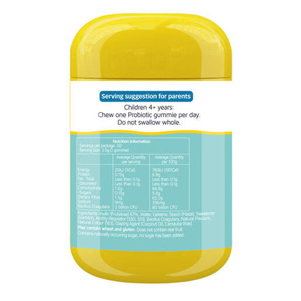 Nature's Way Kids Smart Vita Gummies Probiotic + Prebiotic 50 Pastilles