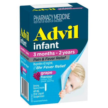 Advil Pain and Fever Relief Infant 3 Months - 2 Years Grape 40mL