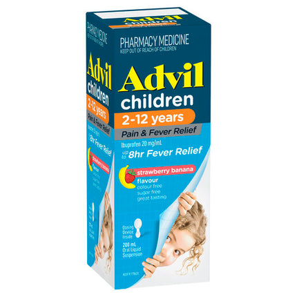 Advil Pain and Fever Relief Children's 2-12 Years 200mL
