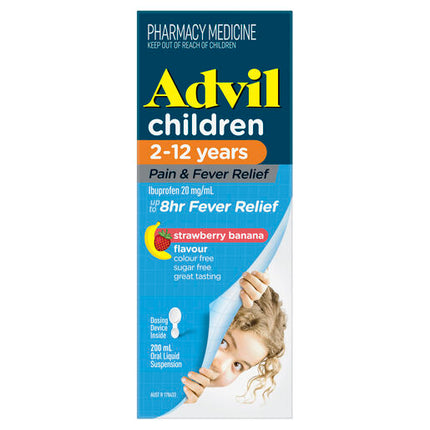 Advil Pain and Fever Relief Children's 2-12 Years 200mL