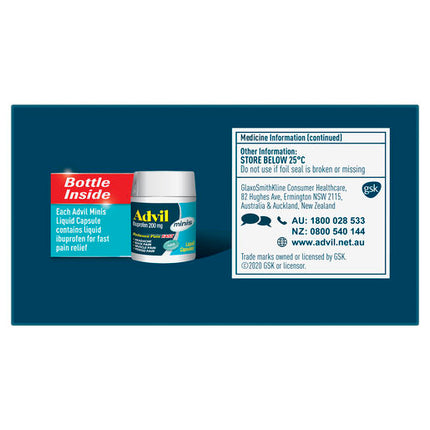 Advil Minis Liquid Capsules 90 Capsules