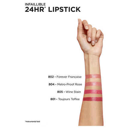 L'Oreal Infallible 2 Step Lip 801 Toujours Toffee