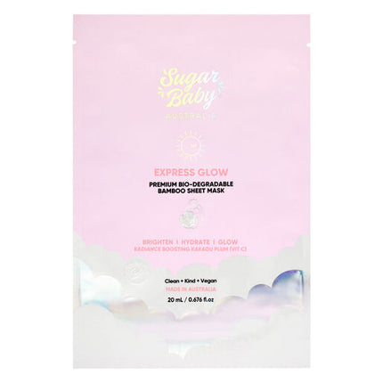 Sugar Baby Express Glow Single Sheet Mask 20ml
