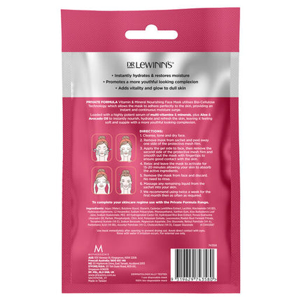 Dr. LeWinn's Private Formula Vitamin & Mineral Nourishing Face Mask 1 Pack