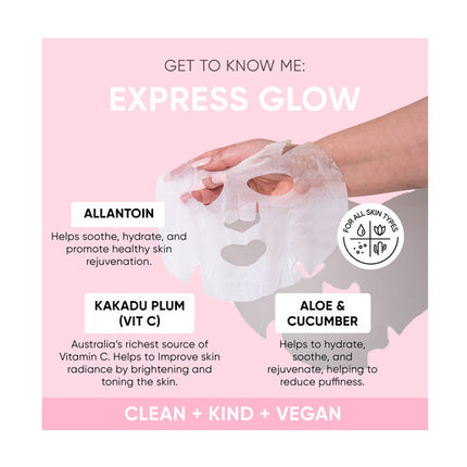 Sugar Baby Express Glow Single Sheet Mask 20ml