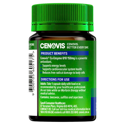 Cenovis Coenzyme Q10 150mg 30 Capsules