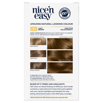 Clairol Nice 'N Easy 6 Light Brown