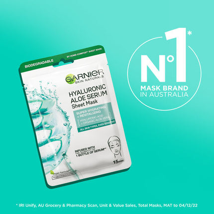Garnier Hyaluronic Aloe Serum Sheet Mask