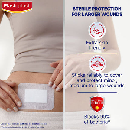 Elastoplast Sensitive Dressing XXL 8x10cm 5 Pack
