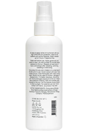 Natio Ultra Light Sunscreen SPF 50+ 200ml