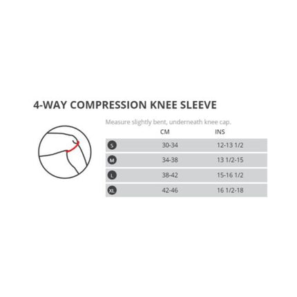 Thermoskin 4 Way Compression Knee Sleeve Large