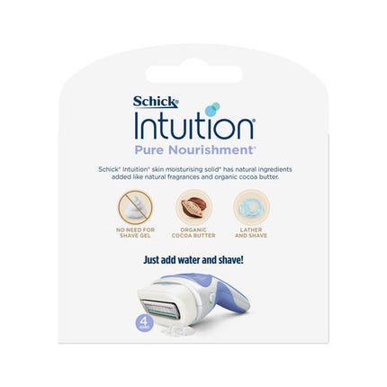Schick Intuition Pure Nourishment Refill Cartridges 3 Pack