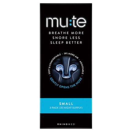 Mute Snoring Relief Nasal Device Small 3 Pack