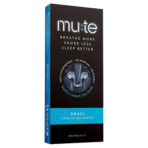 Mute Snoring Relief Nasal Device Small 3 Pack