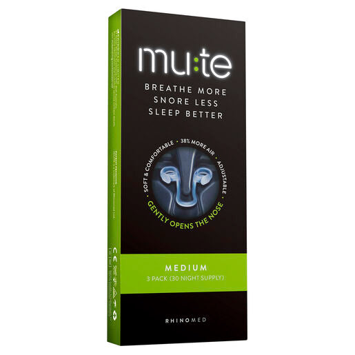 Mute Snoring Relief Nasal Device Medium 3 Pack