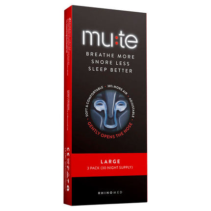 Mute Snoring Relief Nasal Device Large 3 Pack
