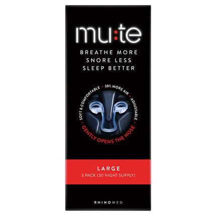 Mute Snoring Relief Nasal Device Large 3 Pack