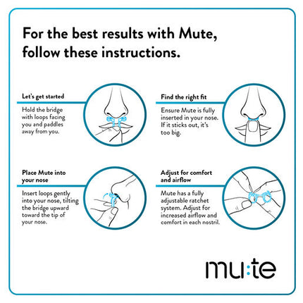 Mute Snoring Relief Nasal Device Large 3 Pack