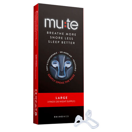 Mute Snoring Relief Nasal Device Large 3 Pack