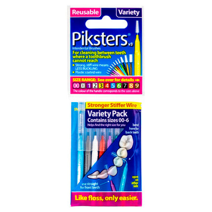 Piksters Interdental Brush Variety 8 Pack