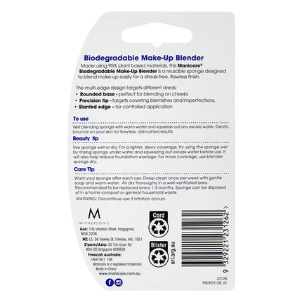 Manicare Biodegradable Make Up Blender