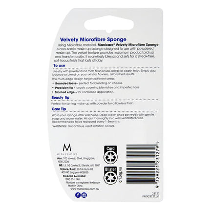 Manicare Velvety Microfibre Sponge