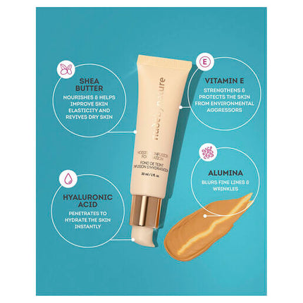 Nude by Nature Moisture Infusion Foundation W8 Classic Tan