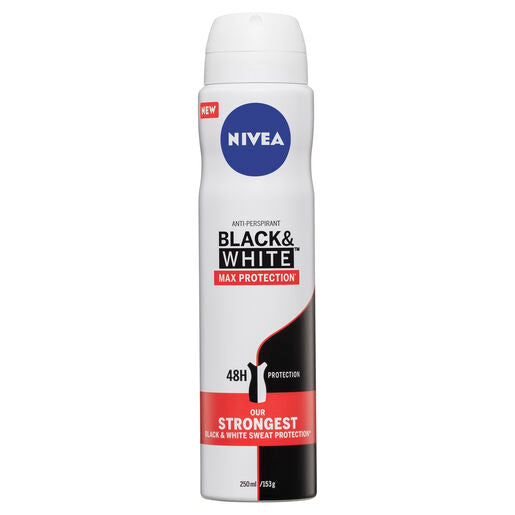 Nivea Deodorant Aerosol Black & White Max Protection 250ml