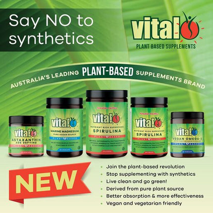 Vital Plant Based Marine Magnesium 90 Vegecaps