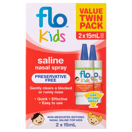 Flo Kids Saline Spray Twin Pack