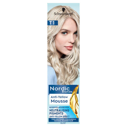 Schwarzkopf Nordic Blonde T1 Anti-Yellow Refresher Mousse