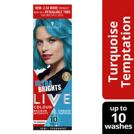 Schwarzkopf Live Colour Ultra Brights Turquoise Temptation 75ml