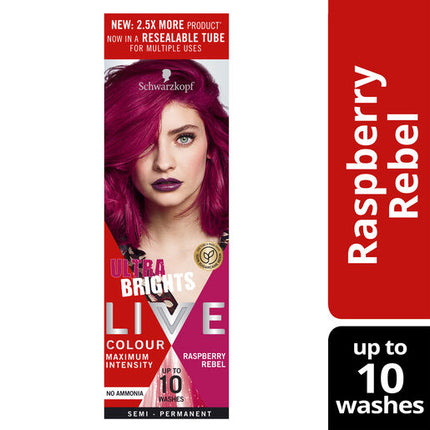 Schwarzkopf Live Colour Ultra Brights Raspberry Rebel 75ml