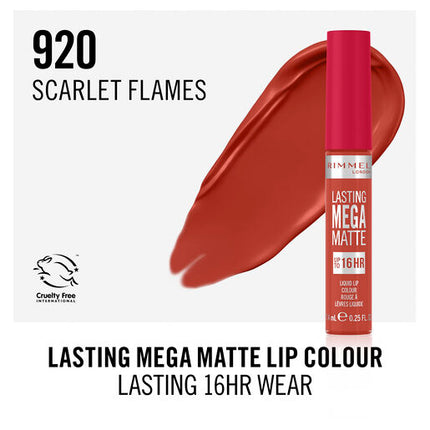 Rimmel Lasting Mega Matte Liquid Lipstick 920 Scarlet Flames